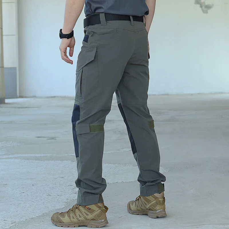 2-1 Stück Herren Taktische Arbeitshosen Outdoor-Trainingshosen Wanderhosen Frühling Herbst Wasserdichte Cargohosen Multitaschen-Arbeitskleidung – Detail 8