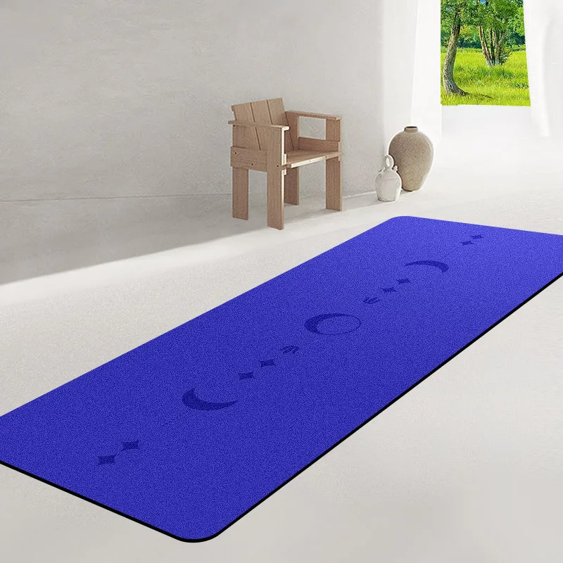 Zen Rhyme Frosted Pu Natural Rubber Non-Slip Wear-Resistant Yoga Mat Fitness Exercise Household Gymnastic Exercise Workout Thick