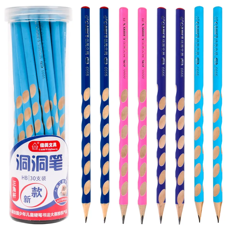 

HB Kawaii Wooden Lead Pencils Creative Hole Pencil For Kids Gifts School Office Supplies Novelty Stationery Correction Tools