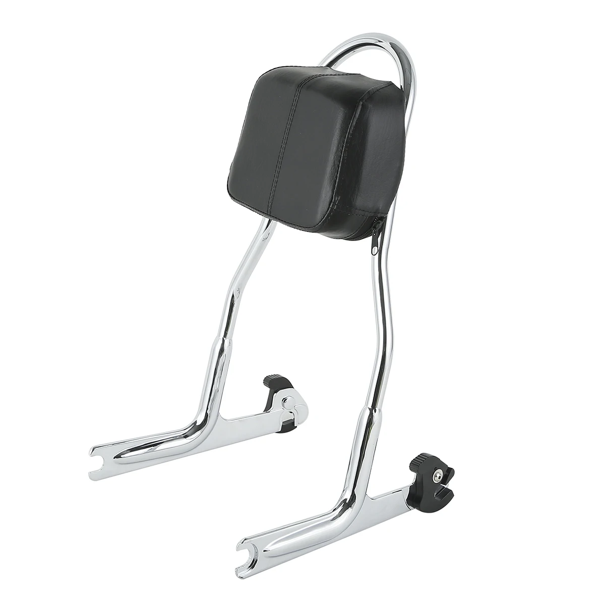

New Chrome Detachable Sissy Bar Backrest Fit For Harley Softail Deluxe Fat Boy FXSTB Springer Night Train