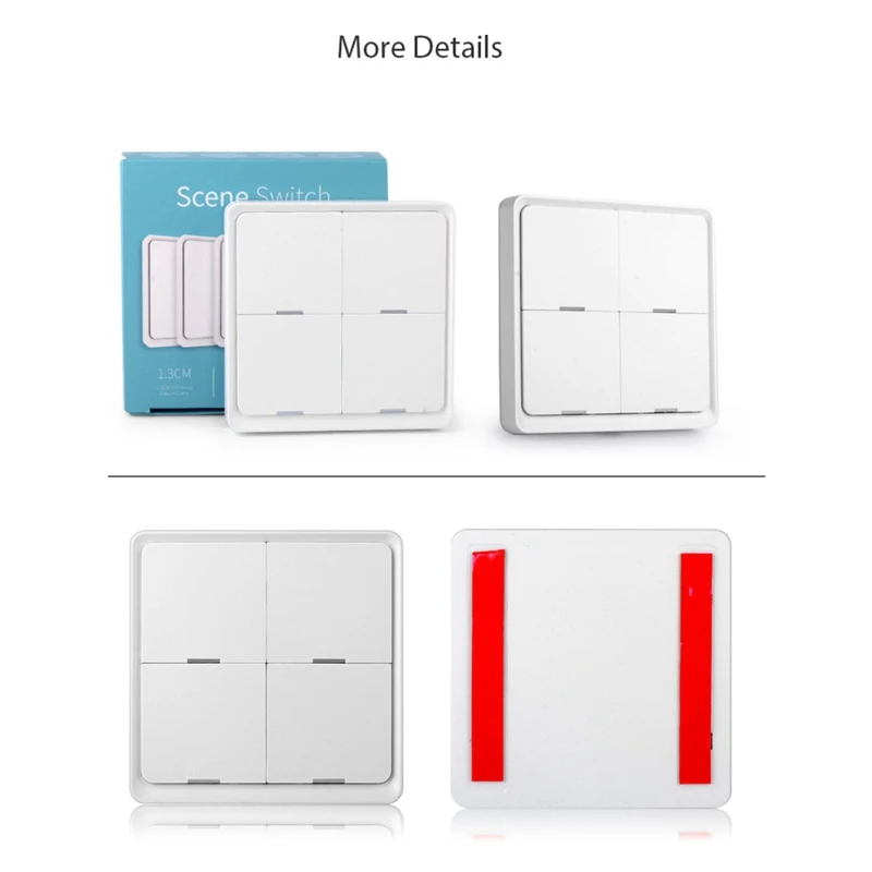 Tuya ฉากปุ่ม Mechanical PUSH ปุ่ม Controller Home Automation สถานการณ์ SWITCH