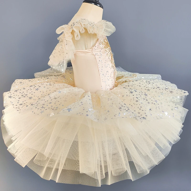 المهنية راقصة الباليه الباليه توتو للطفل الفتيات فستان الأميرة الباليه توتو ملابس الرقص الباليه الجمباز يوتار ملابس الرقص