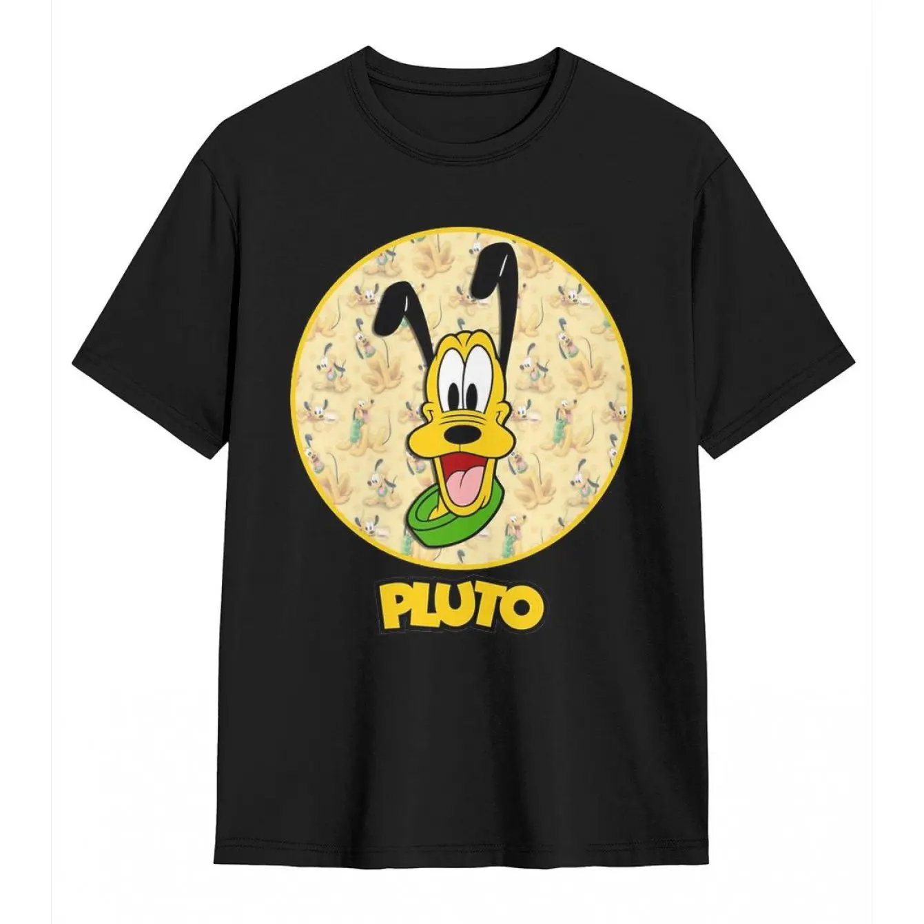تي شيرت رجالي جديد لعام 2025 بنمط ديزني بلوتو تي شيرت للترفيه اليومي وأنشطة موضوعية ملابس من القطن الخالص بأكمام قصيرة #1
