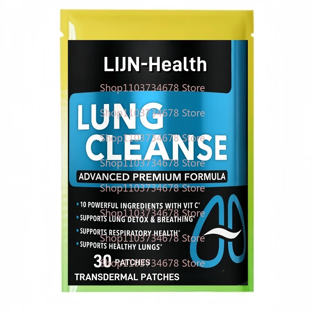 30 Pflaster zur Lungenreinigung, unterstützt transdermale Pflaster, Raucherentwöhnung und Stoppen – Kräuterentgiftung für die Lunge und Bronchengesundheit