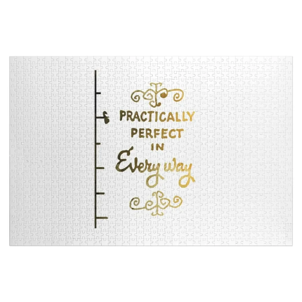 Practically perfect in every way Inspired Silhouette Jigsaw Puzzle Customizable Gift With Photo Puzzle