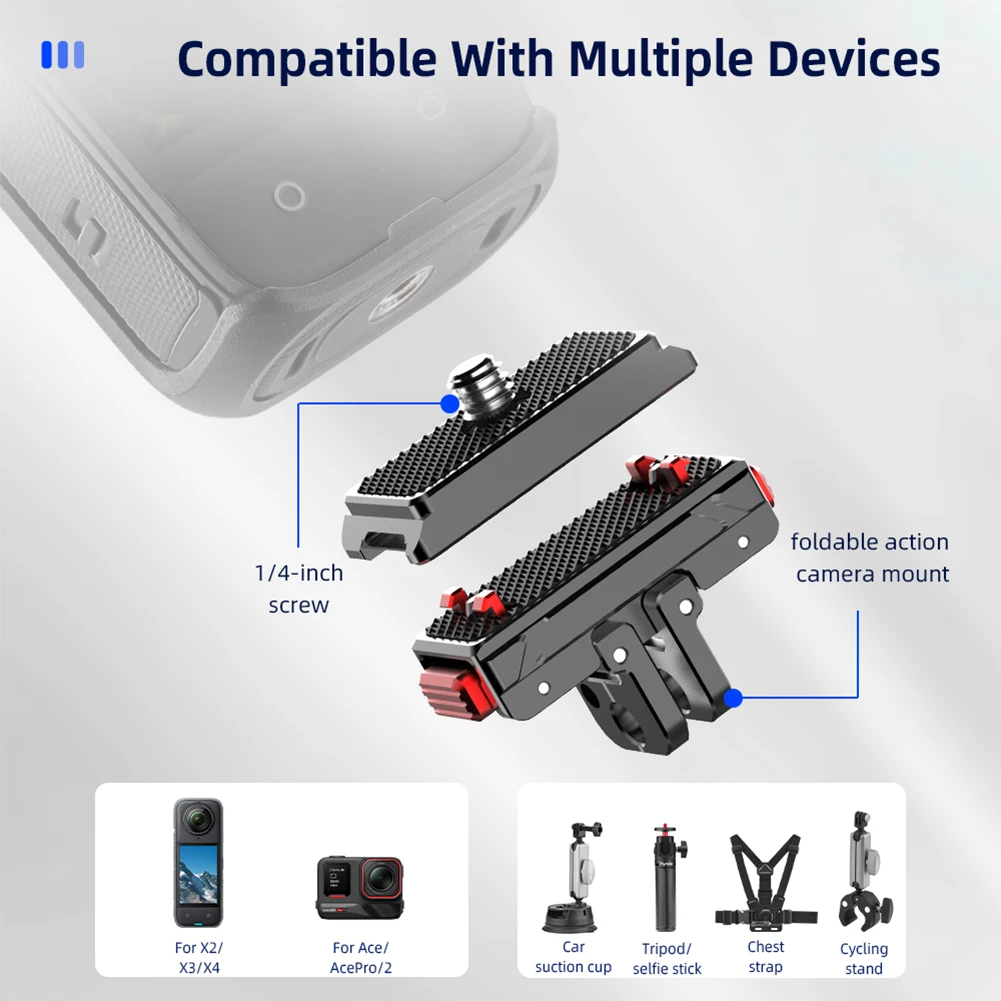 Quick Release Magnetic Mount 1/4 Screw Magnetic Adapter Base Mount 1/4 Thread 2-Prong Mount for  Ace Pro 2 Accessories - view 5