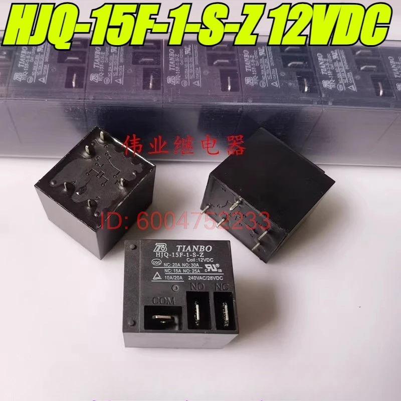 

(Совершенно новый, оригинальный) 5 шт./лот, 100% оригинальное реле: HJQ-15F-1-S-Z 12VDC 5 контактов 30A