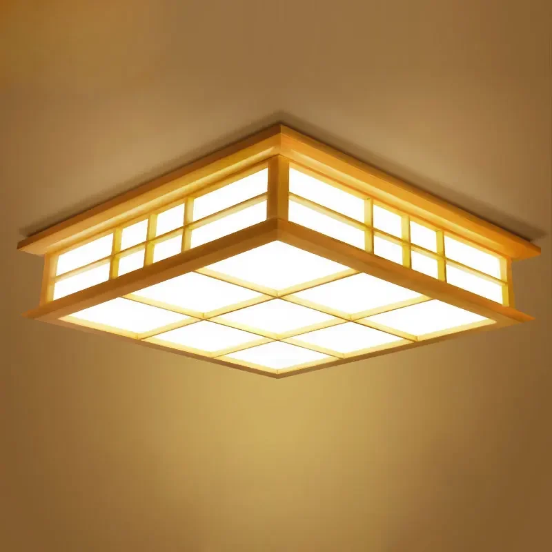 

Ceiling lights Japanese style tatami lamp LED wooden ceiling lighting dining room bed study teahouse 0033