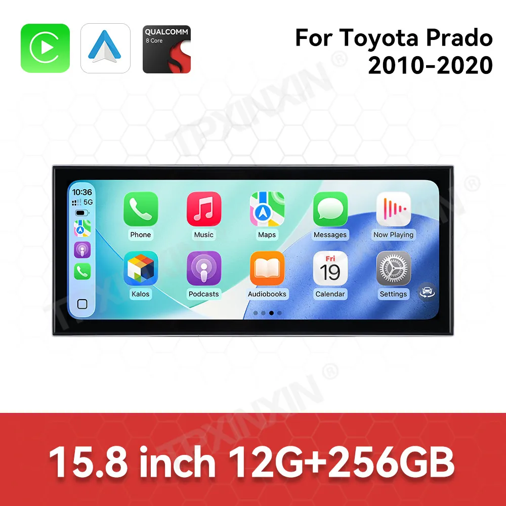 

Автомобильные аксессуары, радио для Toyota Prado 2010-2020, Android, авто, GPS-навигация, мультимедийный стереоприемник, головное устройство, автономные карты