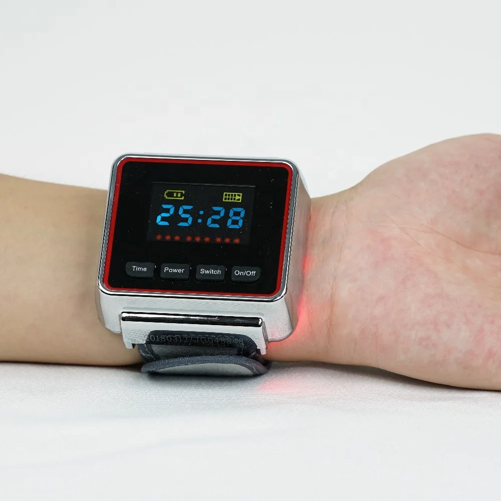 Handy blood pressure cold Laser Therapy Device Health Wrist Watch