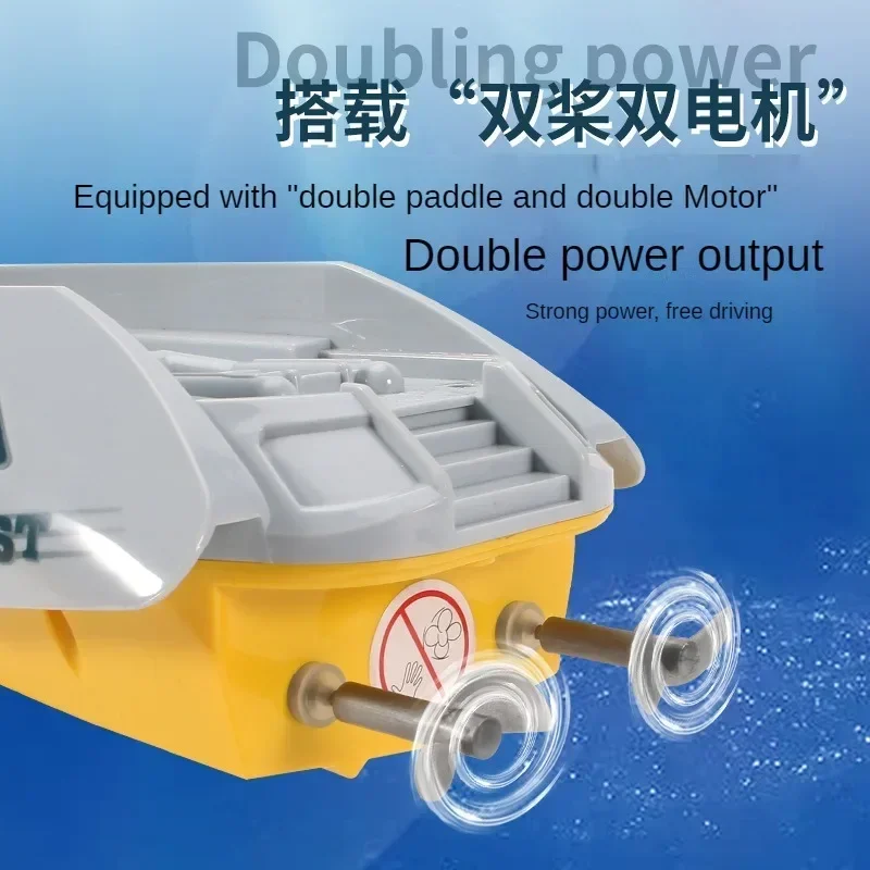 3327 barco RC 5 KM/H Control remoto profesional lancha rápida de carreras de alta velocidad resistencia 20 minutos regalos para niños juguetes de cumpleaños para niño