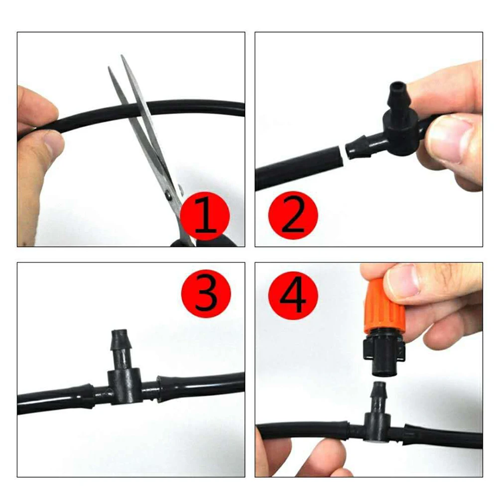 100set Garden and Lawn Irrigation Tools Agriculture Watering Dripper Sprayer Sprinkler Nozzle Connect to 4/7 mm Hose