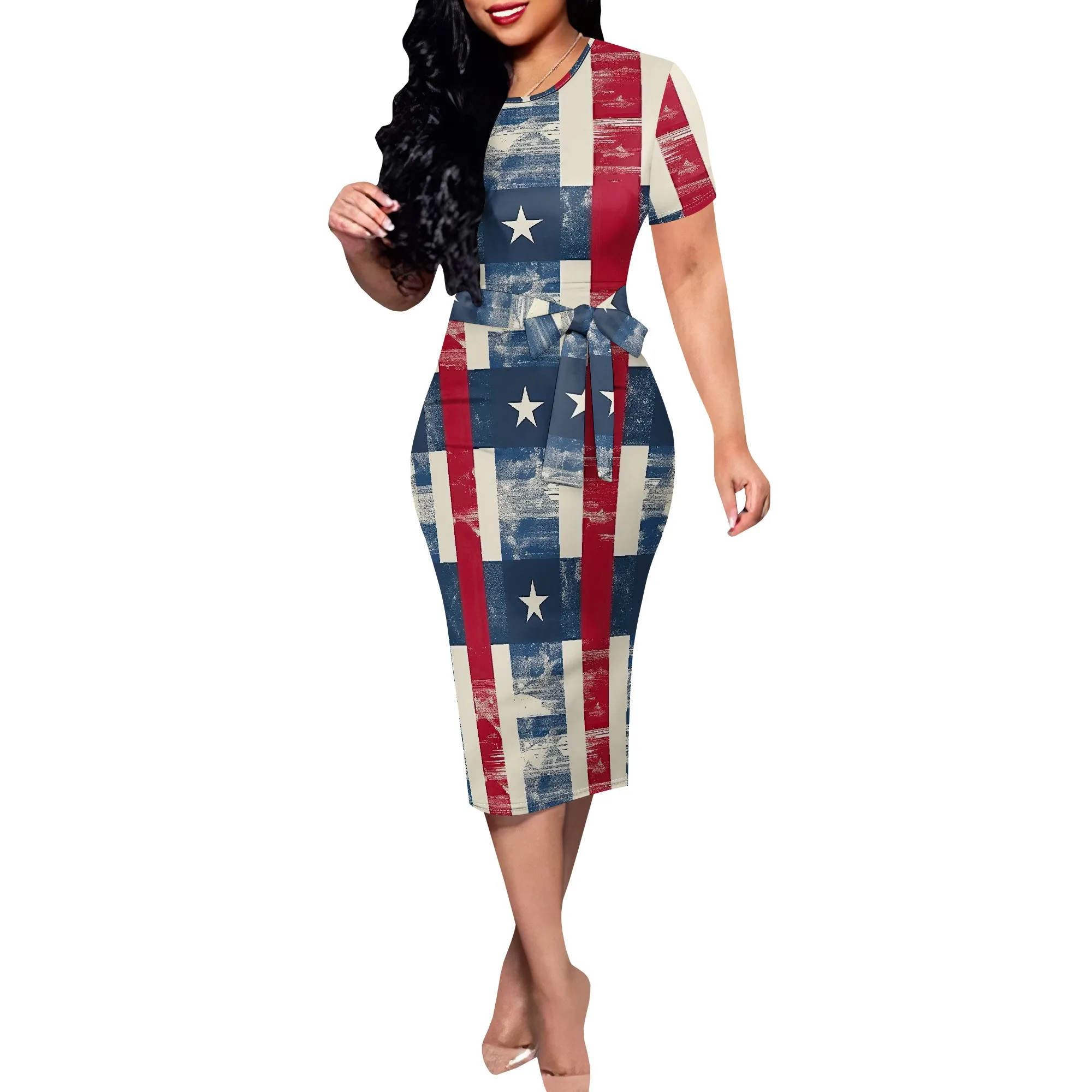 Рисунок 2 - Женское винтажное платье миди с