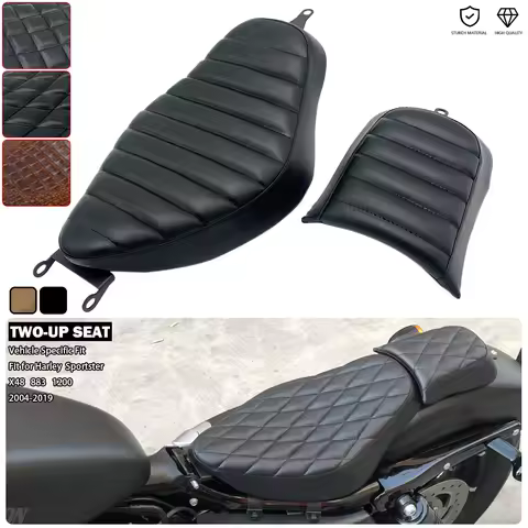 Motorcycle Seat Rider / Driver Passenger Pillion Fit For Harley Sportster 1200 Nightster SuperLow Roadster Iron 883 Low XL883L