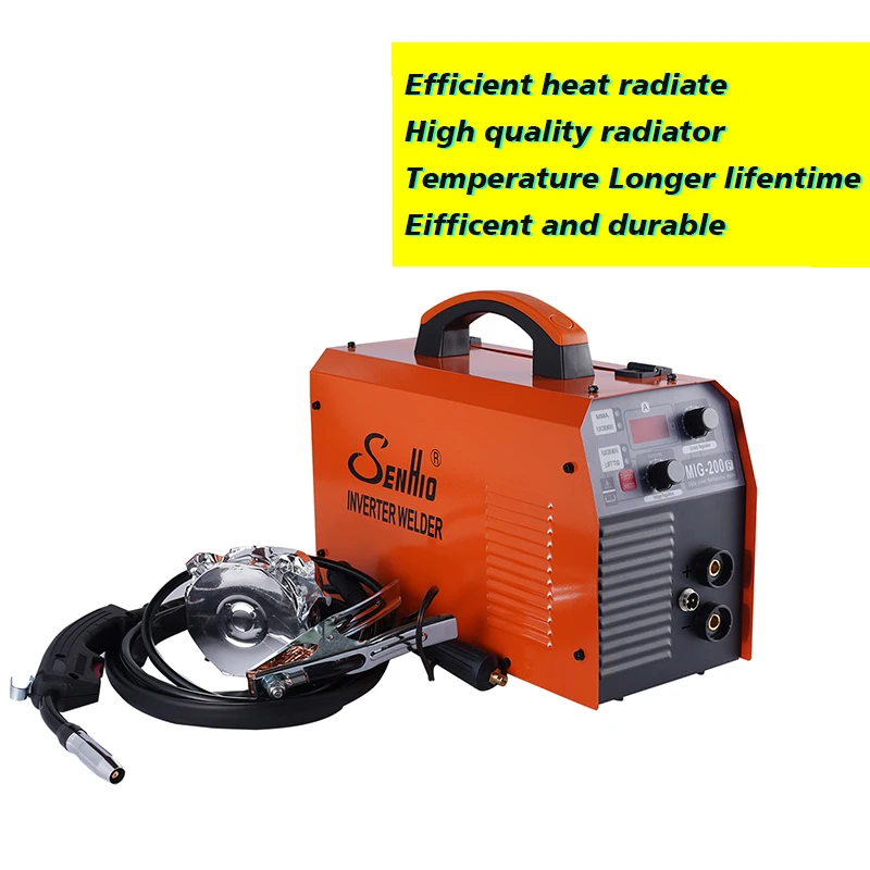 Functional 3 in 1 MMA MIG Cut GASLESS welding wire machines portable 200A 220V aluminium mig welding machine