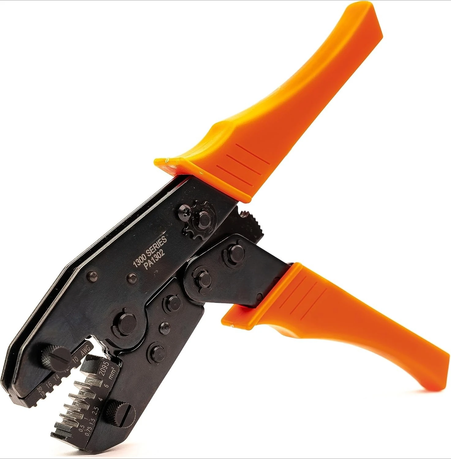 Tools PA1302 Professional Crimping Tool Frame, Six Ratchet Gear Setting, Quickly Interchangeable Die Sets