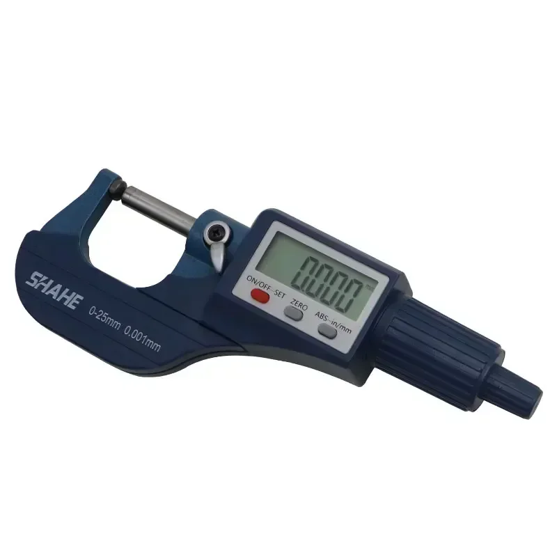 SHAHE Tube Outside Micrometer With Single Round Head 0-25/25-50/50-75/75-100 mm Digital Outside Micrometer