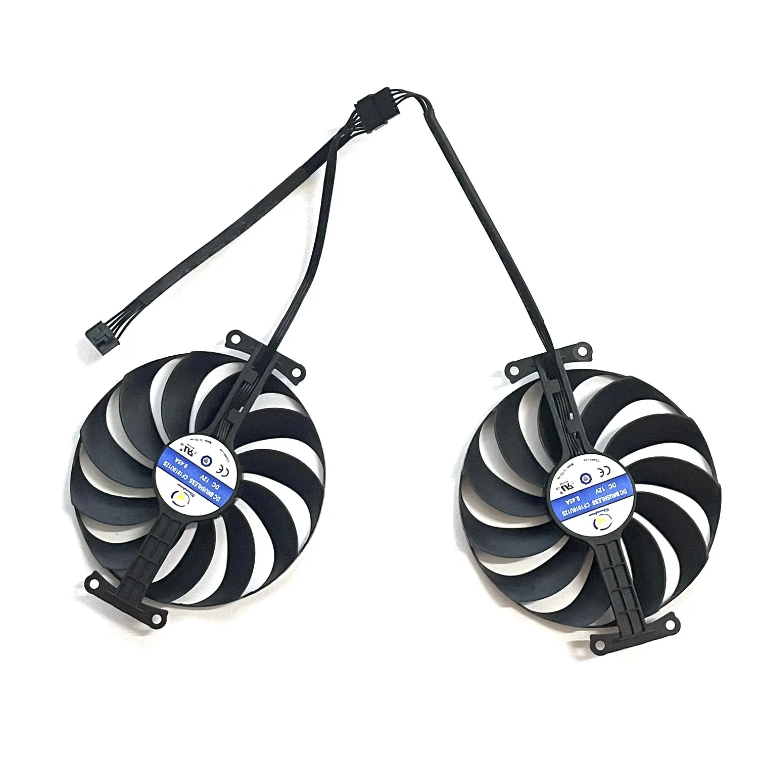 Novo 5PIN T 129215 Ventilador GPU SU CF1010U12S ROG-STRIX-RX6600XT para Asus ROG-STRIX-RX 6600 XT, RX 6600 ventilador de refrigeração gráfico
