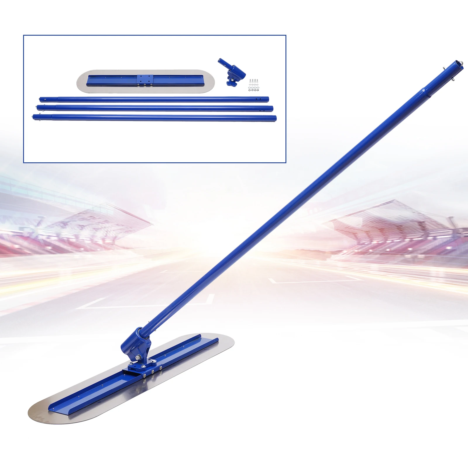 Imagem -06 - Nivelamento do Máquina Flutuador Concreto 120cm Aço Inoxidável