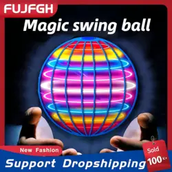 Flying Ball Magic Boomerang avec lumières LED pour enfants, Flyorb, Drone Hover Ball, Fly Nova Orb, Spinner Fidget Toys, Cadeau de famille