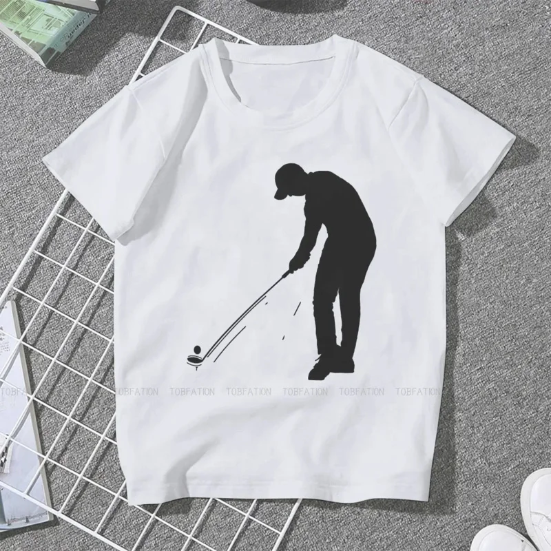 Golfer Swing Silhouette Style T-Shirt for Girl Golf Top Quality Creative Gift Idea T Shirt Short Sleeve