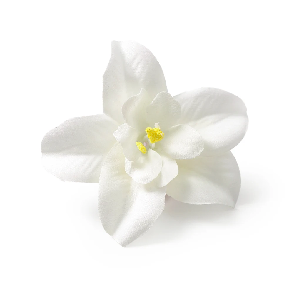 10/20 Stück künstliche Orchideenköpfe, künstliche Blumen, die für Frauen und Mädchen als Haarnadel, DIY, Braut, Hochzeit, Dekoration, Kranz, Zubehör verwendet werden können – Detail 8