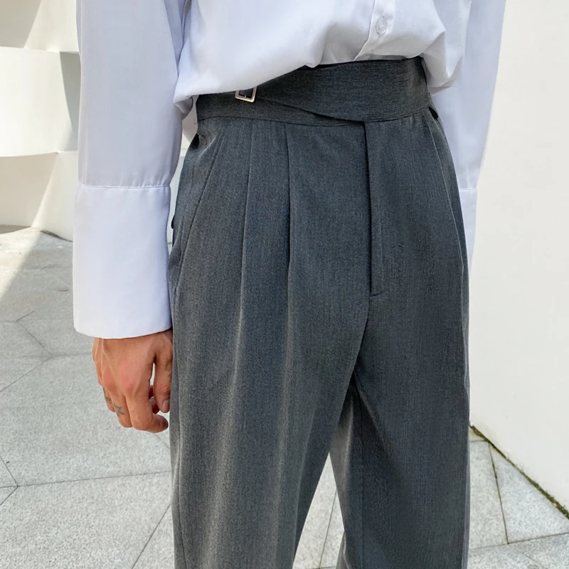 

Loose Casual Men's Pants Spring Autumn Straight Leg Long Trousers Sli Korean Version Hair St Cool Haome