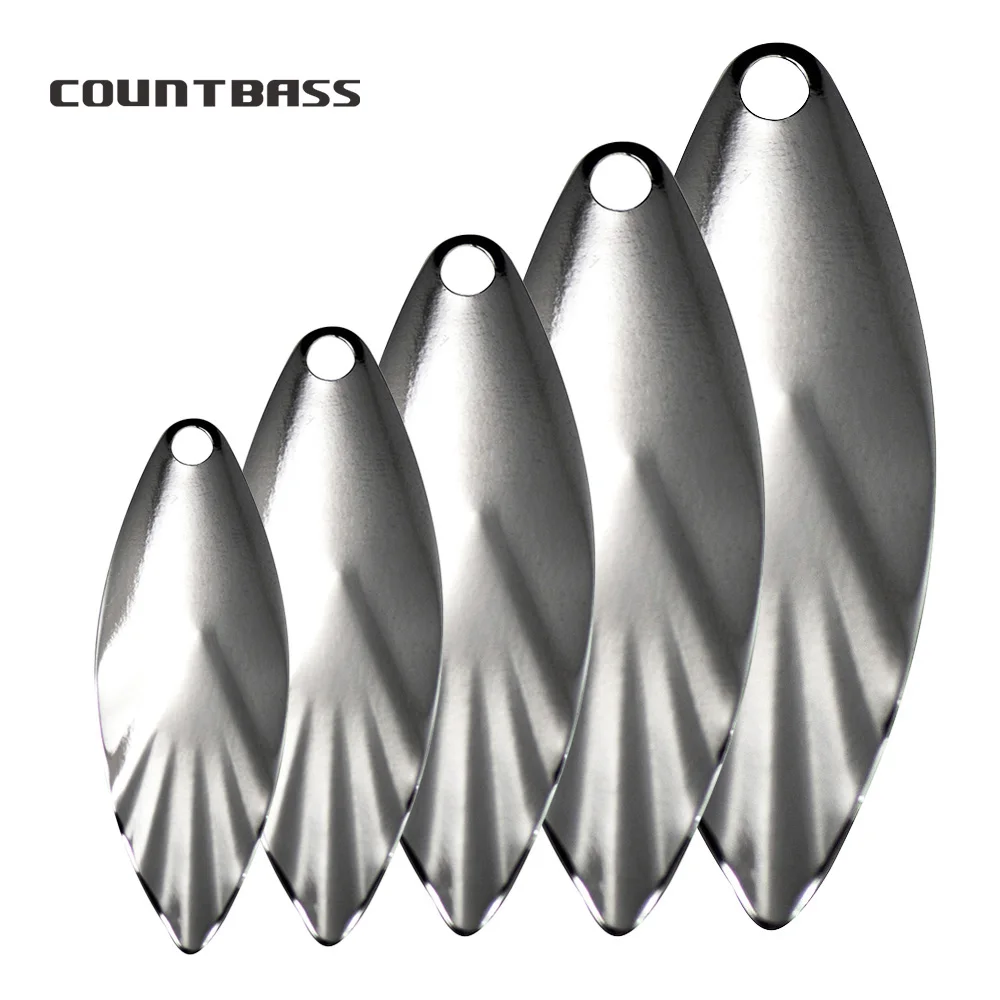 Countbass Palas Spinner Willow Leaf – Acero níquel