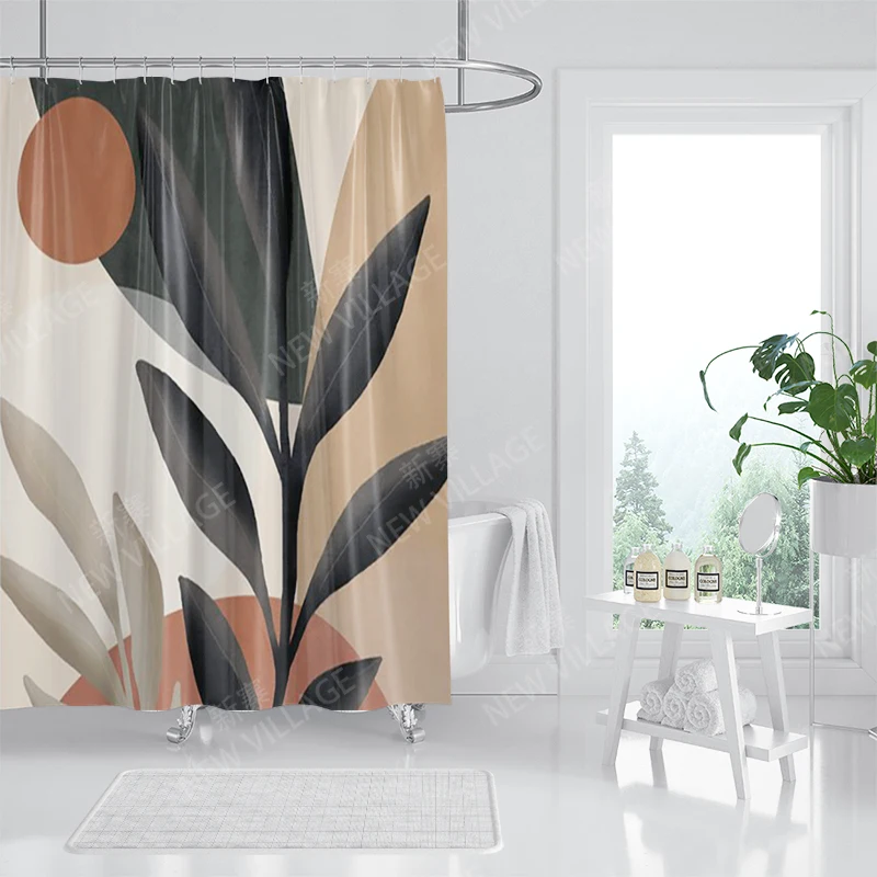 Waterproof fabric shower curtains Bathroom curtain accessories Bath curtain shower 180x200cm 240*200 modern boho Nordic decor