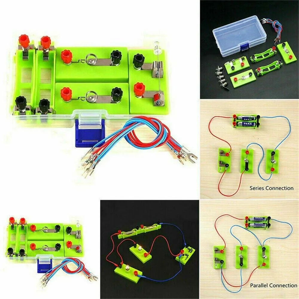 Experiment Science Toys Electric Circuit Experiment Electricity Learning Kit Montessori Learning Experiment Set Basic Circuit