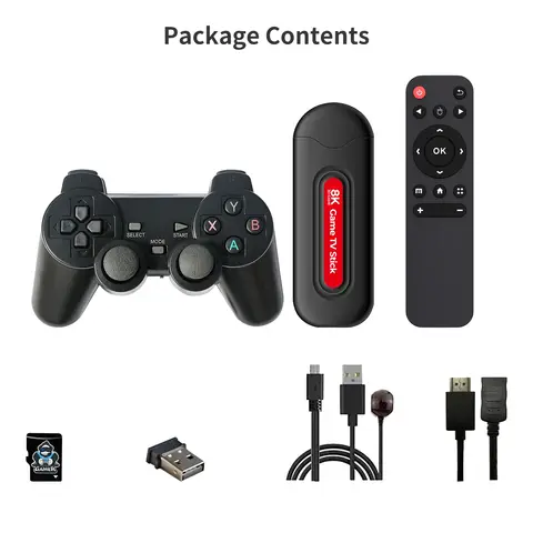 HOT Q9 Pro Game TV Stick Built in 10000+ Retro Games 14 Emulators for PSP 3D Games 4K TV Stick for Android 5G WIFI Game Box