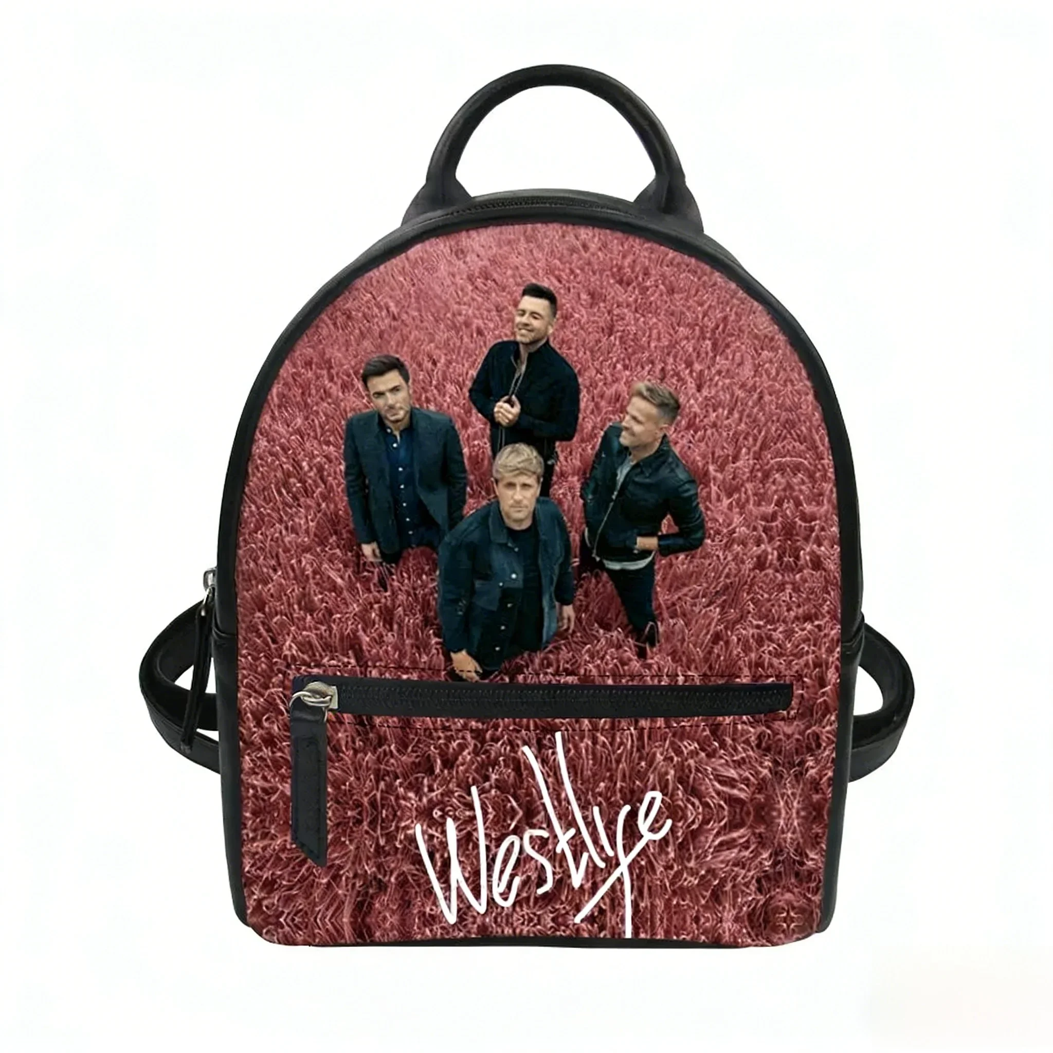 

Westlife Pop Band Custom Mini Small Backpack Purse Carter Schoolbags Double Shoulder Bag Mini Daypack Leather Travel Bag