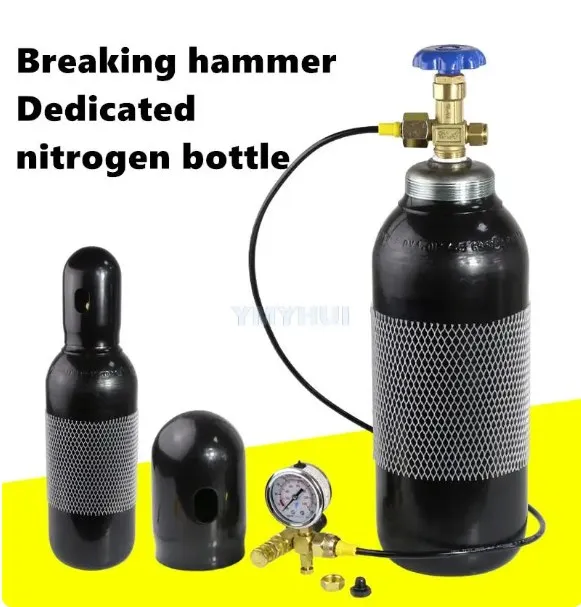 

Nitrogen Cylinder for Excavator Breaker, Gun Head 4L 8L Inflatable Steel Cylinder, Nitrogen Meter, High Quality Nitrogen Valve
