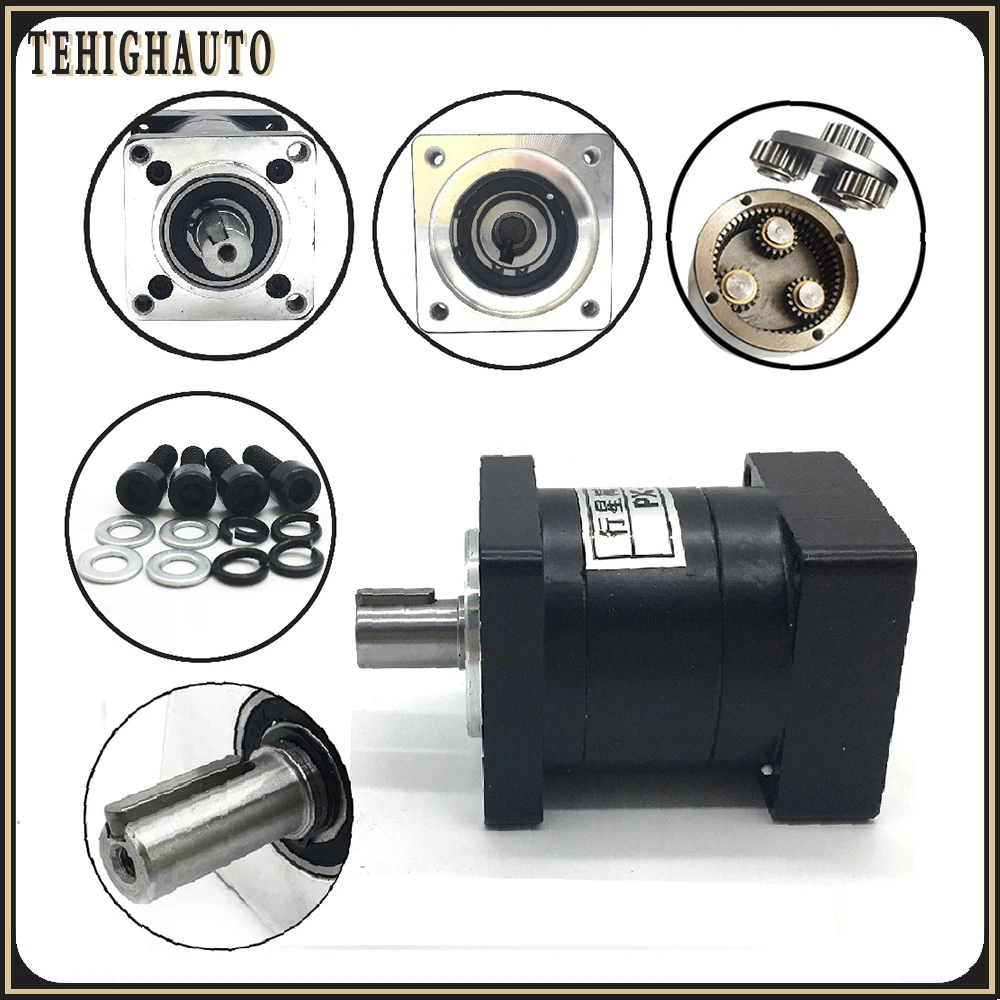 Nema 34 Planetary Gearbox Gear 86mm Speed Ratio 3:1,5:1,10:1~216 Input 1/2 Inch 12.7/14mm Nema34 Stepper Motor Reducer Step-down