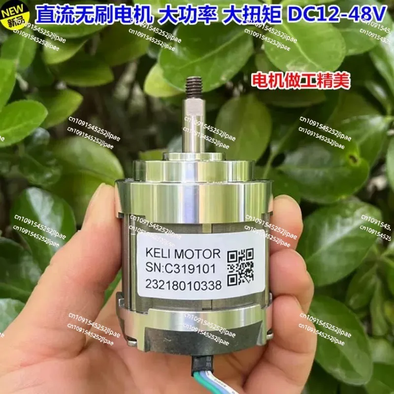 12V-24V High torque Neodymium Strong Magnetic Brushless Motor with a 52mm diameter Inner rotor Hall free Brushless Power Motor