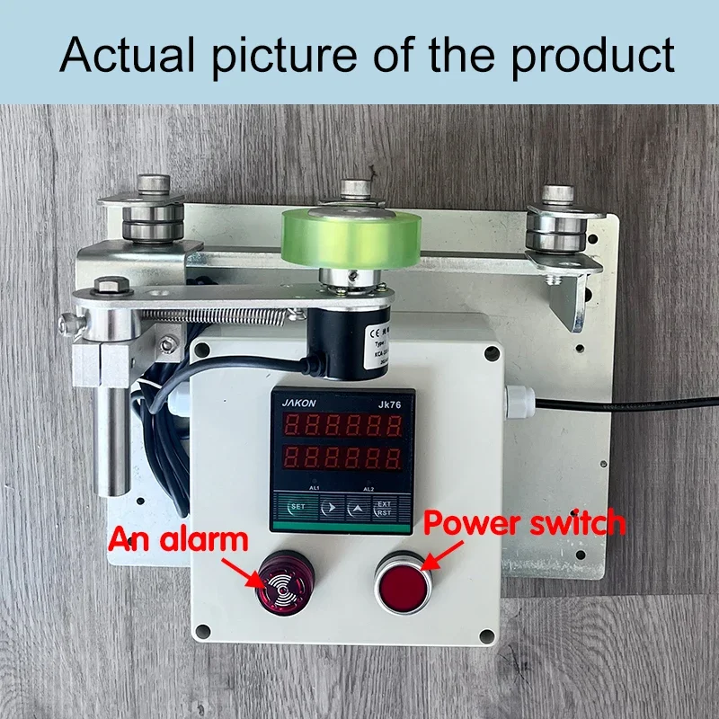 Измеритель стержня, провод и кабель, трос, роликовый тип, электронный цифровой дисплей, сигнализация о длине, напоминание, счетчик риса