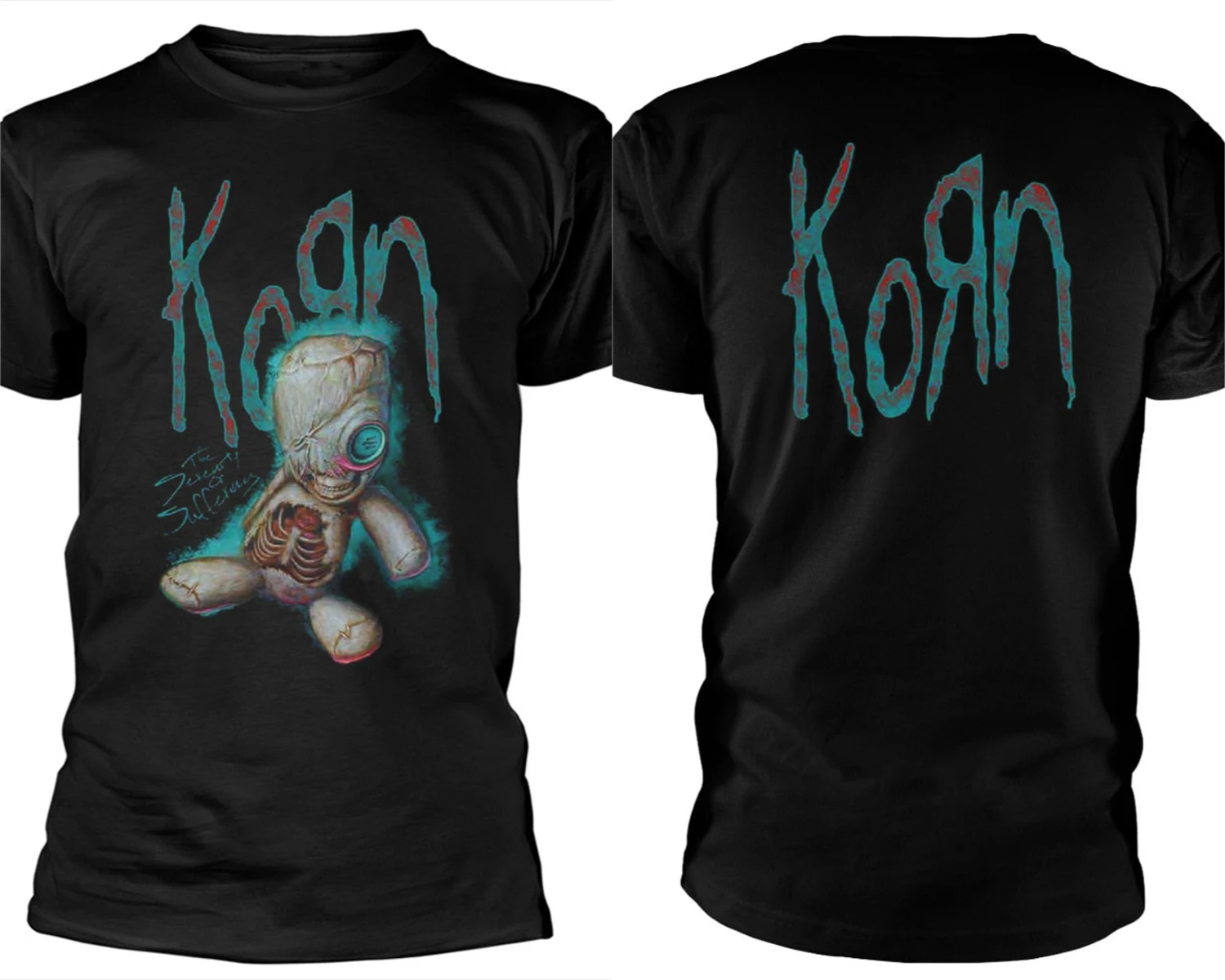

Korn SoS Doll T-Shirt Men Women Cotton Short Sleeve Vintage Rock Band Tops Brand T-shirt Summer Clothes Men's T-shirt Streetwear