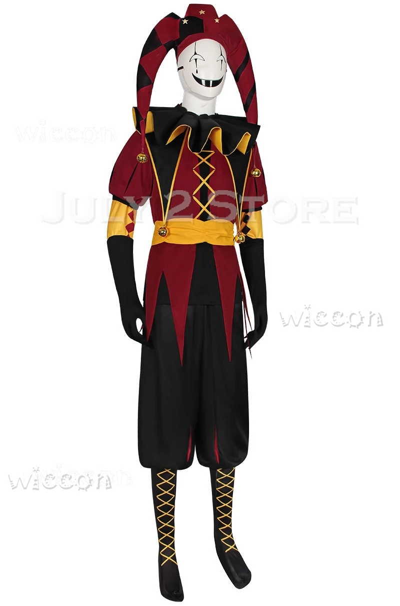 Freak Circus Pierrot Cosplay Game Clown Outfit Costume 2025 Halloween Horror Roleplay Clothing Expo  sexy costumes for girls view 5