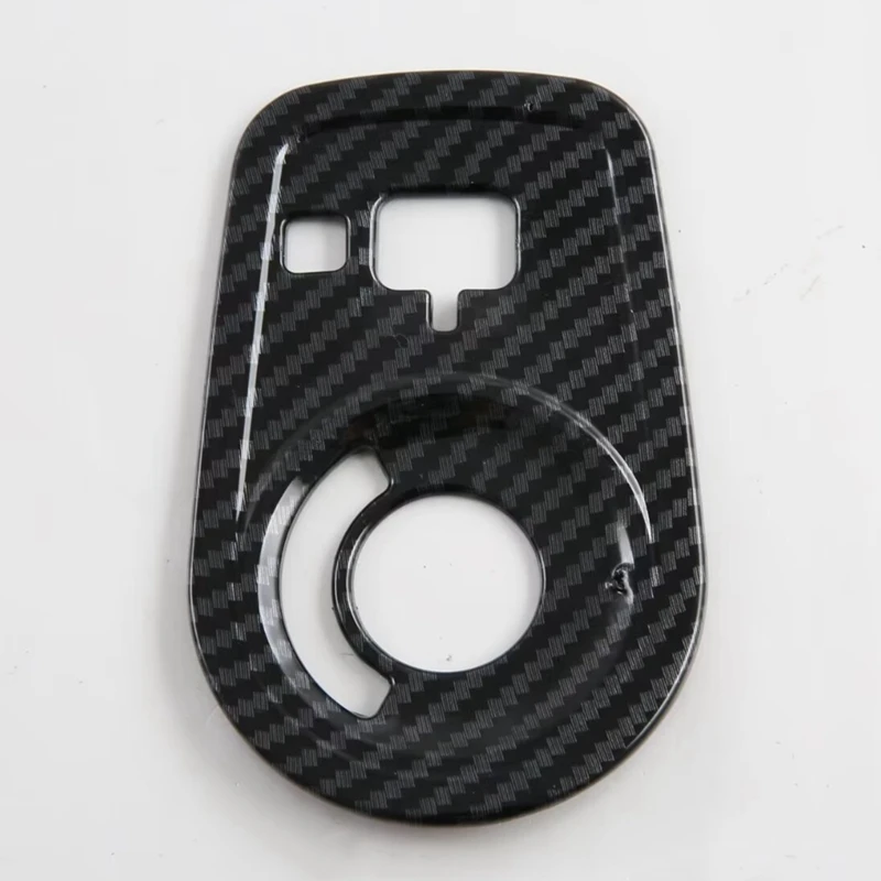 Cubierta de botones de interruptor de faro de coche, embellecedor decorativo Interior, accesorios de fibra de carbono LHD para MG ZS 2024