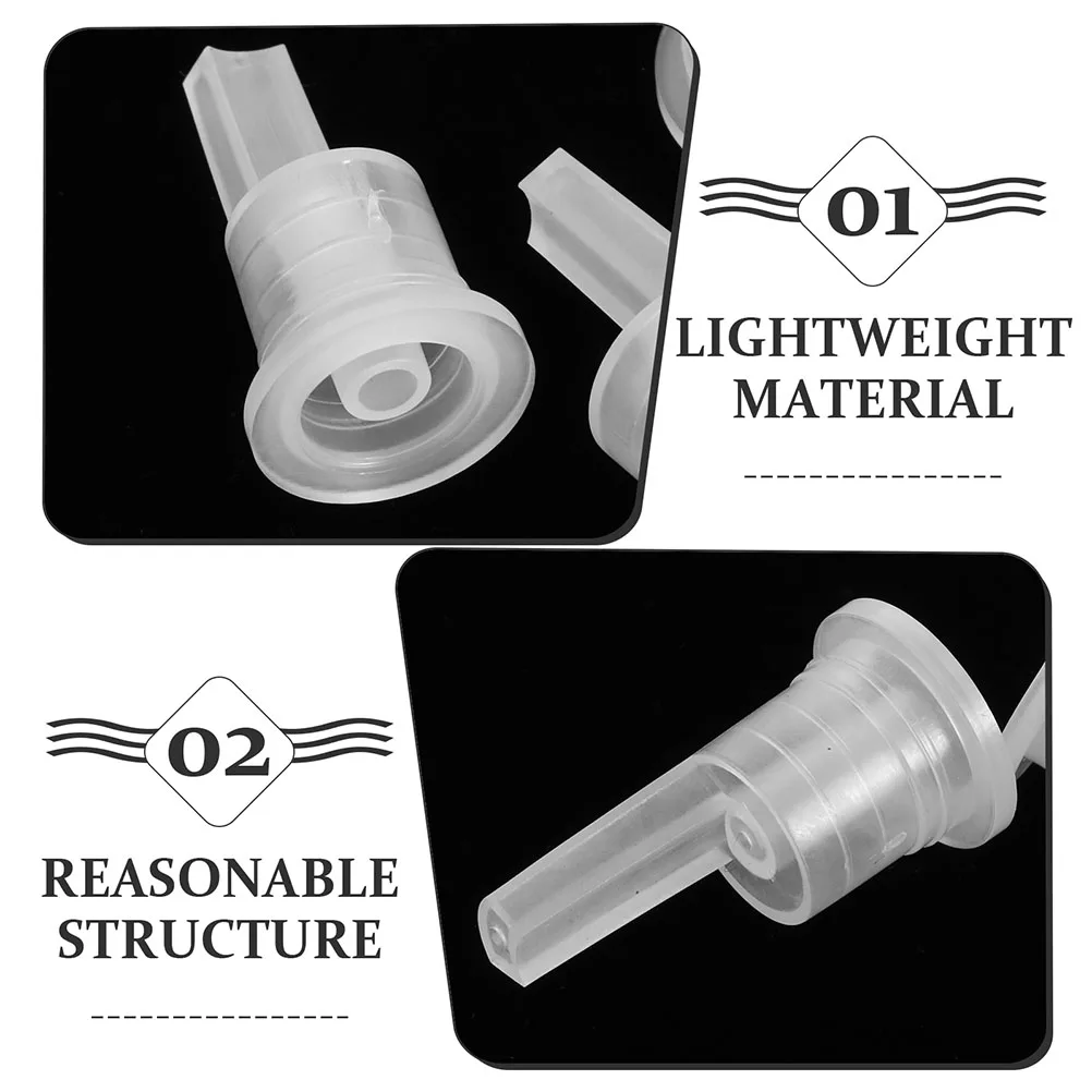 

200pcs Essential Oil Bottle Inner Plug Replacement Sealing Dropper Plug 18-Tooth Screw Cap Leakproof Pp Material For Diy Oil