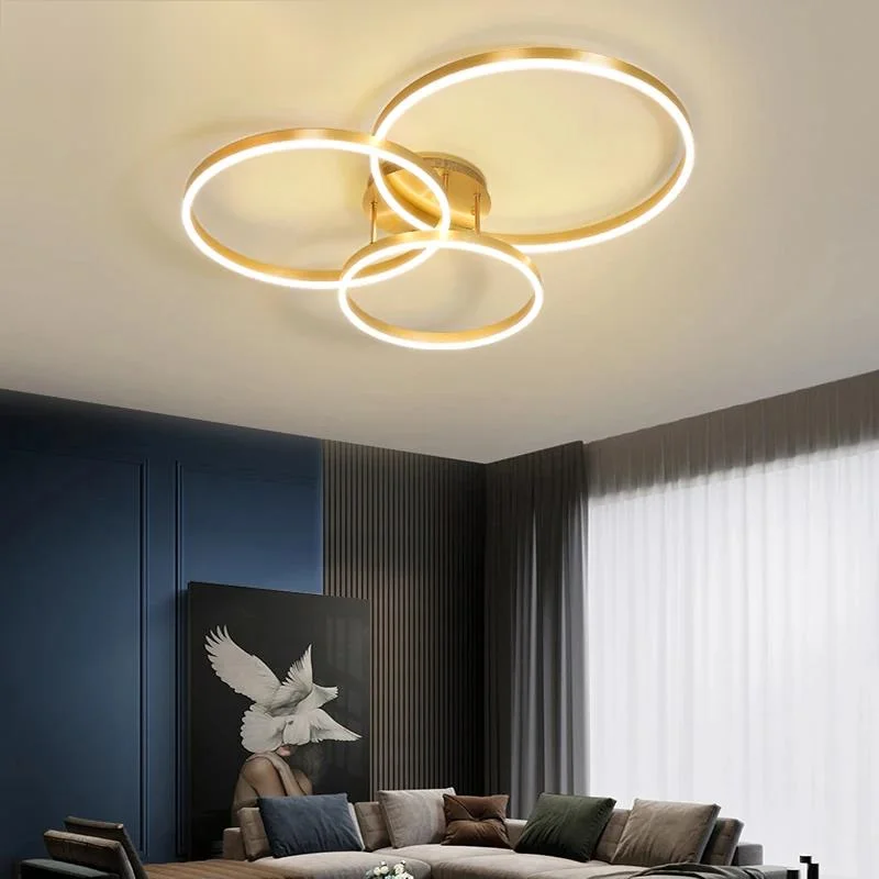 Simple LED Ring Ceiling Lights Nordic Modern Living Room Bedroom Dining Room Kitchen Chandelier Home Indoor Decor Lighting Lamps