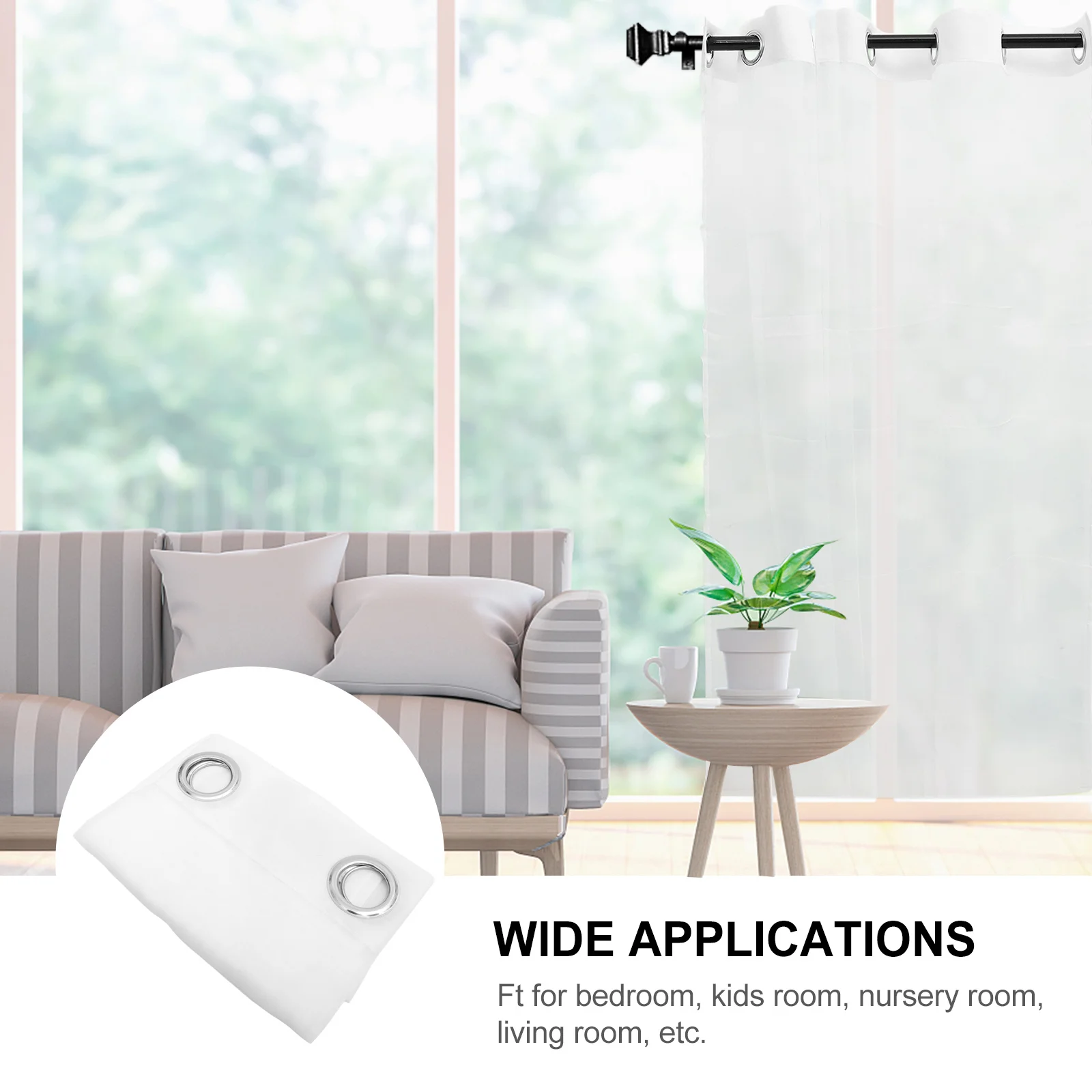 2 قطعة مجموعة الستائر الشاش الأبيض شبه شير الستائر لغرفة المعيشة غرفة نوم الحضانة نافذة ديكور ستائر طويلة خصوصية المنزل