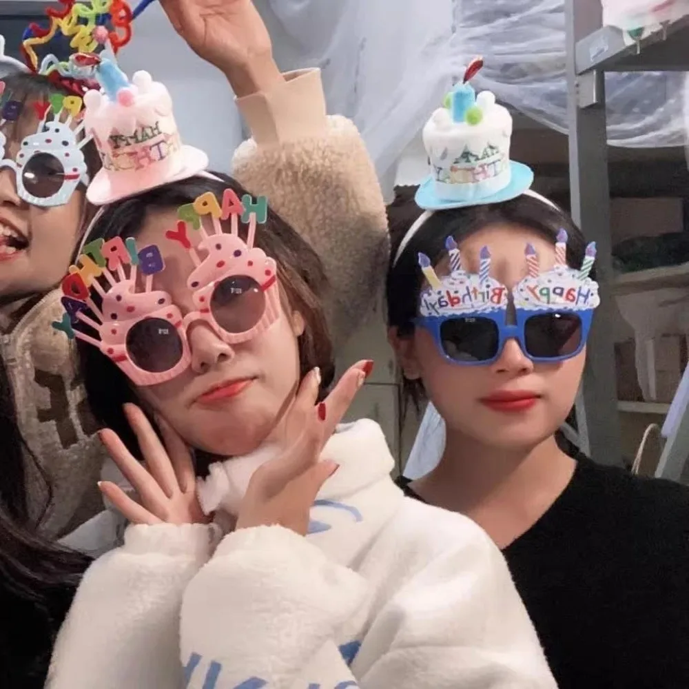 Bandeau d'anniversaire de dessin animé, créatif en peluche, gâteau d'anniversaire, bougie, accessoires pour cheveux, cerceau pour femmes, fournitures de fête