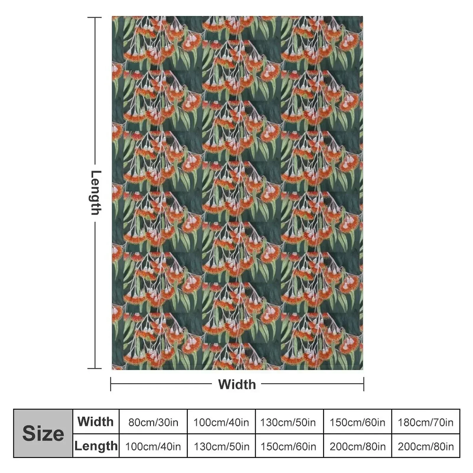 Red Gumtree Blossoms by Judy Richardson 2019 Throw Blanket For Sofa Thin Cute Plaid Plaid Beautifuls Blankets