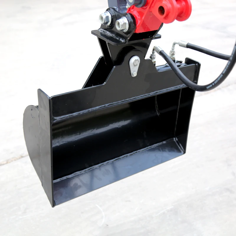 Chinese Mini Excavator Accessories Auger Tilting Bucket Apply to 1 Ton 2 Ton Mini Excavators
