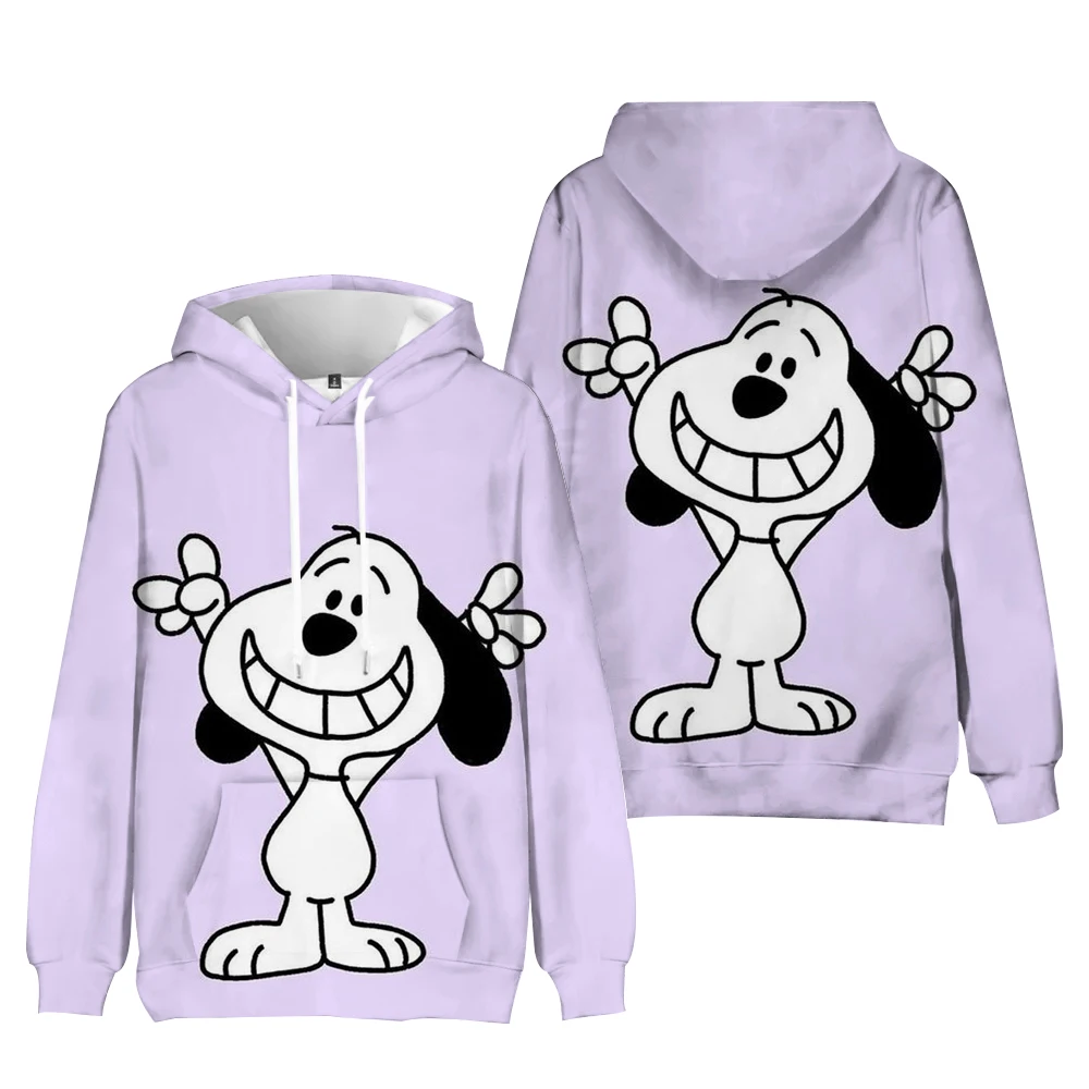 Streetwear Hoodies Snoopy Printed Women Sweatshirt Autumn Winter Long Sleeve Harajuku Pullovers Hooded Sweater sudadera