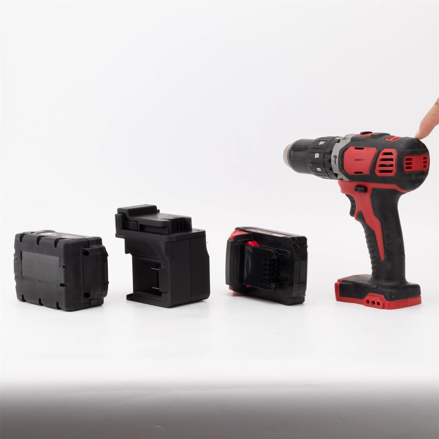 Adapter/Converter for Milwaukee 18V Power Tools Parallel Connection of Two Milwaukee 18V Batteries Increases Battery Life