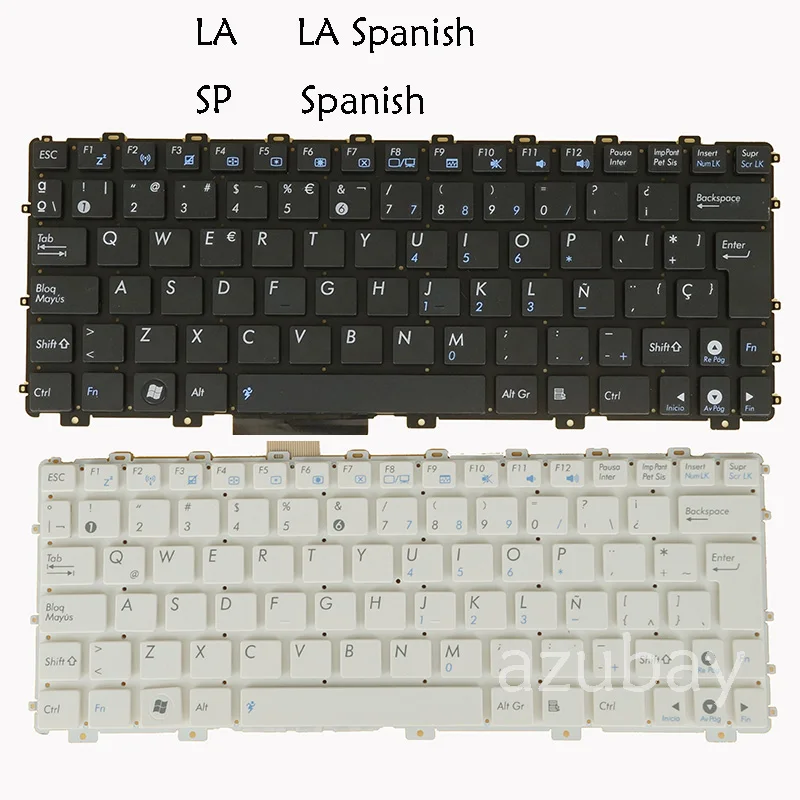 LA Spanish Keyboard for Asus EeePC 1015PW 1015PX 1015T 1016P 1016PT 1018P R011CX R011PX R015PX TF101 TF101A TF101A1 TF101A2