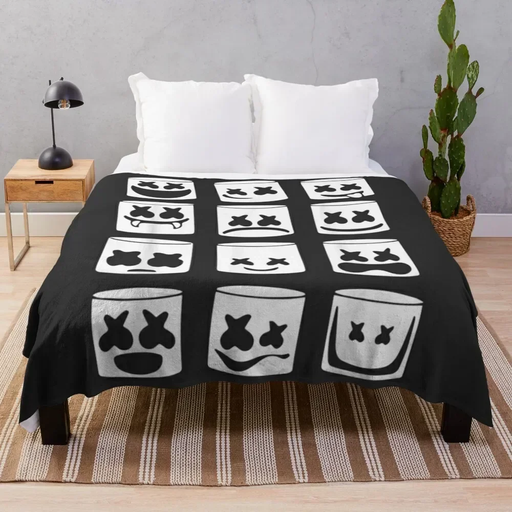 

Marhmello DJ EMD Throw Blanket Flannel Fleece Soft Warm Throw Blanket