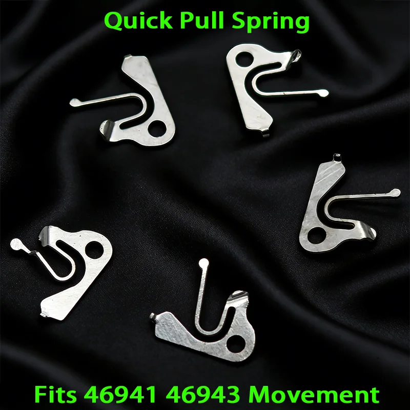 1/2/5PCS Movement Quick Pull Spring Fits 46941 46943 Movement For Oriental Double Lion Watch 46941 46943 Movt Repair Spare Parts